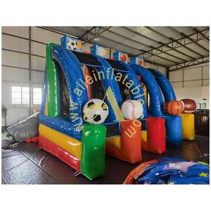 4 ב 1 קרנבל מתנפחים לזרוק ספורט בחוץ משחקי ספורט חומר pvc חומר רוגבי כדורגל ילדים מסיבה - Product Image 3