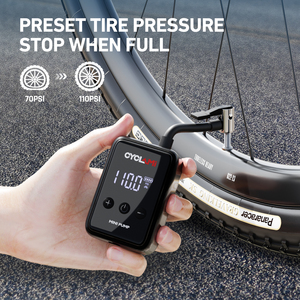 <span class=keywords><strong>Pompe</strong></span> à vélo électrique portable CYCLAMI 150 PSI avec manomètre numérique <span class=keywords><strong>pour</strong></span> moto, <span class=keywords><strong>VTT</strong></span> et vélo de route - Product Image 3