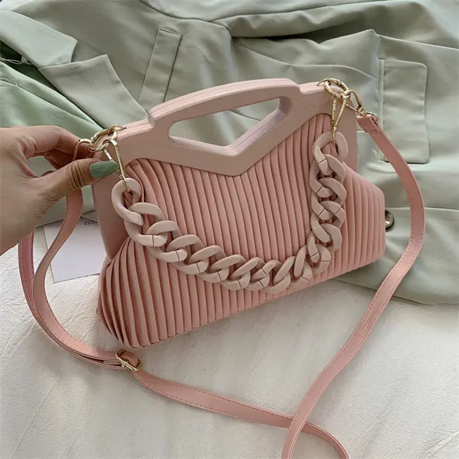 Дамские сумочки, модная трендовая Новая высококачественная Женская сумочка со складками, 2021