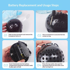 Juguete de Peluche para Perros, con Sonido, Vibración <span class=keywords><strong>y</strong></span> Movimiento Automático, Interactivo, para Aliviar el Estrés, para Interiores - Product Image 2