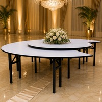 Table à manger pliante moderne, table de banquet longue personnalisable pour usage commercial, 10 à 20 places, table à manger moderne pour restaurant et maison