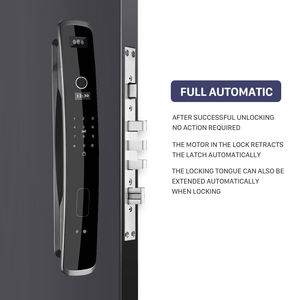 फैक्टरी मूल्य 3डी फेस रिकग्निशन बायोमेट्रिक फिंगरप्रिंट स्मार्ट डोर लॉक, विशहोम वाईफाई डिजिटल लॉक - Product Image 3