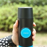 Machine à café portable électrique en plastique, entièrement automatique, double usage, pour l'extérieur, compatible avec les capsules italiennes