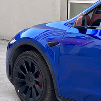 WRAPMASTER 1.52*17m Klein Blue Auto Wrap Film PVC Super Glossy Crystal PET Full Body Stickers pour décorations à changement de couleur