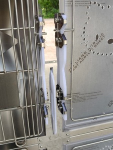 <span class=keywords><strong>Cage</strong></span> pour animaux de compagnie en acier inoxydable à trois étages, épaisse, sécurisée, réutilisable, pour chats et chiens - Product Image 4