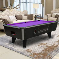 Table de Billard à Monnayeur en MDF, 7 ou 8 Pieds, pour Usage Commercial, Vente en Gros Économique avec Fente