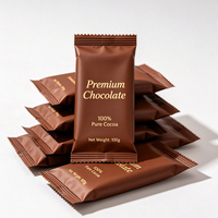 Bolsas Retráctiles al por Mayor de Grado Alimenticio para Barras de Chocolate, Proteínas, Energéticas, Hongos, Envoltorios para Alimentos de Mascotas, Reciclables, Tamaños Personalizados