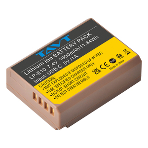 <span class=keywords><strong>Batterie</strong></span> LP-E10 E10 1600mAh avec Type-C pour appareils photo <span class=keywords><strong>Canon</strong></span> EOS Rebel T3, T5, T6, T7, Kiss X50, Kiss X70, 1100D <span class=keywords><strong>1200D</strong></span> 1300D 2000D - Product Image 4