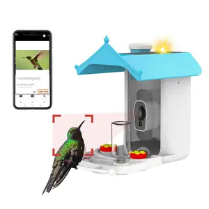 Iyi satış yüksek kalite açık havada Springtime asılı otomatik kuş kamera besleyici pil