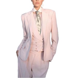 <span class=keywords><strong>Traje</strong></span> de <span class=keywords><strong>Mujer</strong></span> de 3 Piezas, Sólido, Formal de Negocios, Casual <span class=keywords><strong>para</strong></span> <span class=keywords><strong>Boda</strong></span>, Banquete, Trabajo, Oficina, Conjunto de <span class=keywords><strong>Chaqueta</strong></span>, Chaleco y Pantalones - Product Image 4