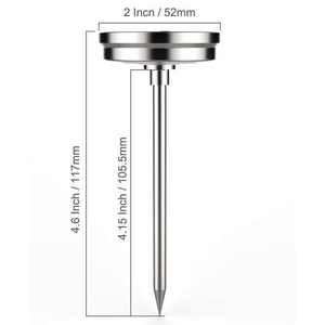 2-Inch arama paslanmaz çelik fırın barbekü Probe et termometresi kanatlı pişirme fonksiyonu ev sıcaklık aletleri için güvenli - Product Image 4
