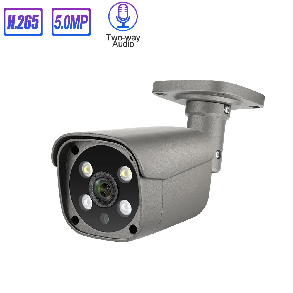 Caméra de vidéosurveillance professionnelle, à réseau, 5mp, audio bidirectionnel, haute qualité, nouvelle collection