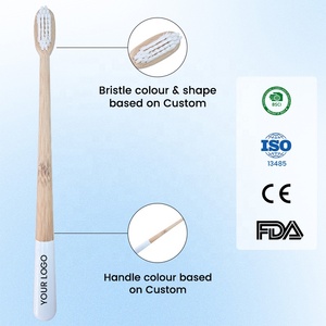 <span class=keywords><strong>Cepillo</strong></span> de Dientes de Bambú Ecológico con Logotipo Personalizado, con Cerdas Suaves Biodegradables para Uso en el Hogar, Hotel y Adultos - Product Image 1