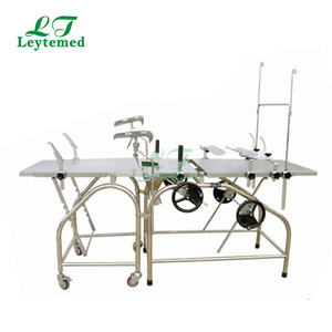 LTST19 meja pemeriksaan listrik baja tahan karat dapat disesuaikan Meja pengiriman Obstetri meja bersertifikat CE - Product Image 2