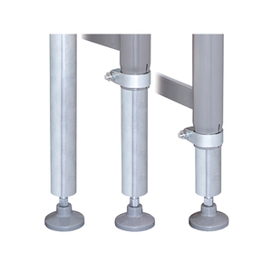Fervi R001/07 convoyeur à rouleaux réglable en hauteur avec pieds indépendants, 2000x450mm - Product Image 3