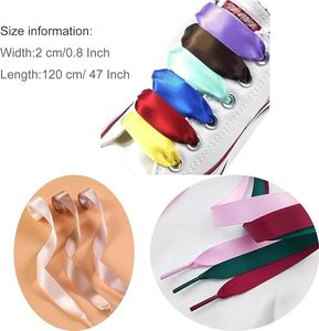 <span class=keywords><strong>120</strong></span> <span class=keywords><strong>cm</strong></span> lisse 100% Polyester soie couleur unie coloré plat satin ruban <span class=keywords><strong>lacets</strong></span> - Product Image 2