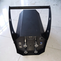 Canon à colonne de gaz CO2 à quatre têtes avec contrôle DMX512, construction métallique, alimentation CA
