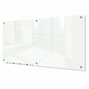 <span class=keywords><strong>Tableau</strong></span> blanc <span class=keywords><strong>magnétique</strong></span> effaçable à sec <span class=keywords><strong>en</strong></span> <span class=keywords><strong>verre</strong></span> trempé de 4 mm d'épaisseur, 48 x 72 pouces, à fixer au mur, avec accessoires inclus <span class=keywords><strong>pour</strong></span> - Product Image 2