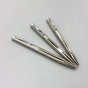 promotional stainless steel chrome ballpoint pen with logo