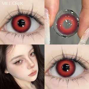 Lentilles de contact <span class=keywords><strong>Halloween</strong></span> exagérées, douces, trois tons, design audacieux pour cosplay, fête costumée, vente en gros - Product Image 2