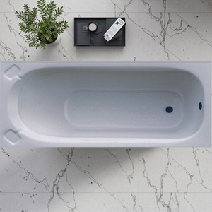 <span class=keywords><strong>Baignoire</strong></span> encastrée moderne rectangulaire en acrylique écologique sur mesure pour salle de bain, avec drain intégré, vente en gros - Product Image 2