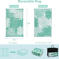 Tapis de pique-nique et de voyage personnalisé R STAR pour l'intérieur et l'extérieur, en polypropylène tissé à la machine, anti-âge, imperméable, antidérapant et lavable