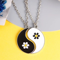 Bijoux de mode Tai Chi Gossip Choker meilleur ami rétro amant pendentif BFF charme bijoux accessoires hommes et femmes colliers