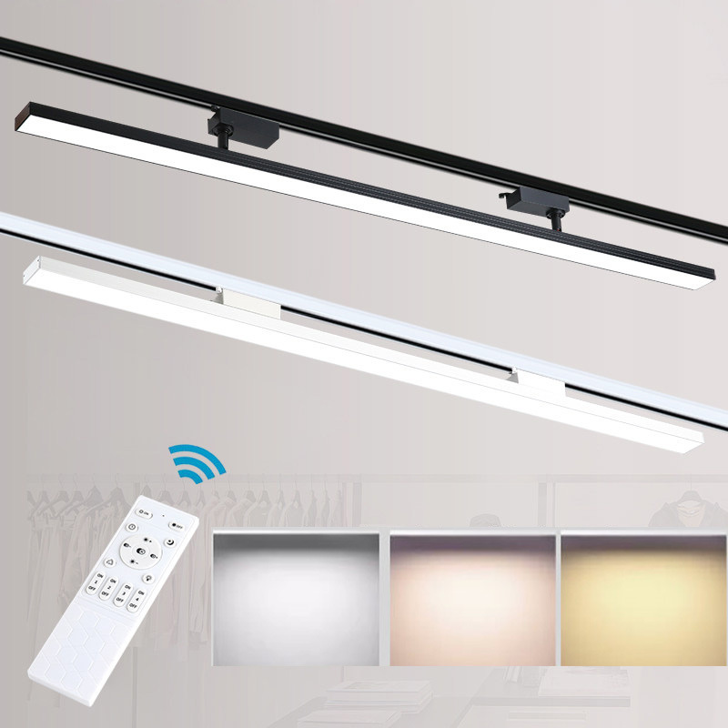 Modern Commercial Lighting Track Light Adjustable Color Temperature Stage Hotel Gallery Living Room Ceiling Linear Pendant Lamp