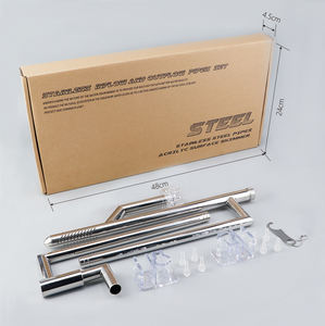 Pipa Akuarium Pengeluaran dan Aliran Air Stainless Steel dengan Skimmer - Product Image 1