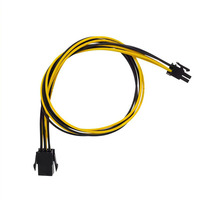 Kabel Jumper Dupont 6 Pin Flat Kustom, Male 2.54 Mm Pitch, 3-core Tembaga Murni, Selubung PVC, 12V untuk Peralatan Rumah Tangga