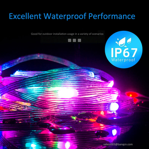 Banqcn Navidad boda decorativo personalizado impermeable WiFi + BLE + IR Dream Color Smart Led String luces de hadas bombillas - Product Image 2
