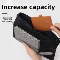 Pochettes zippées en nylon, mini sacs organisateurs portables pour sac à main, rangement de voyage pour articles de toilette et cosmétiques