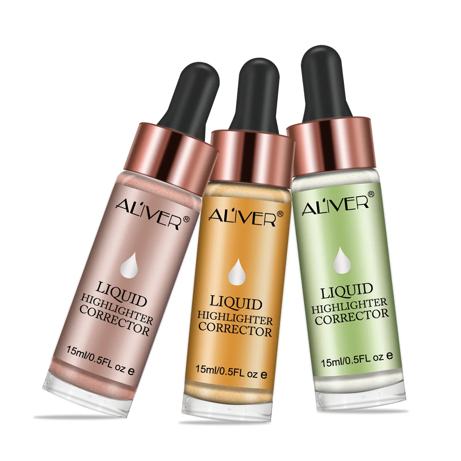 ALIVER Private Label Long Lasting Shimmer Cream Highlighter High Gloss Both Face Body Highlighter Makeup