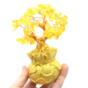 Árbol de Feng Shui de Cristal Natural Hecho a Mano, Árbol Bonsái de Piedras Preciosas para la Fortuna y la Riqueza, Precio de Fábrica, para Decoración - Product Image 4