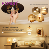Ampoule LED FOMSI A60 Dimmable 9W sans scintillement, type globe, AC 220V, en aluminium, culot E27, vente en gros d'usine, ampoules à économie d'énergie