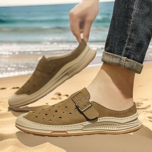 <b>Men's</b> breathable fashionable trendy summer outdoor half-slipper openwork design beach one-step-on Casual Sandals <b>For</b> <b>Men</b> - Product Image 3