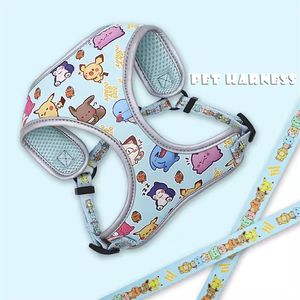 F8 New Trend Reflective Kuromi Printed <b>Dog</b> Traction Rope Chest Strap Large Medium-Sized Puppies Vest Harness Fashion Cartoon - Product Image 4