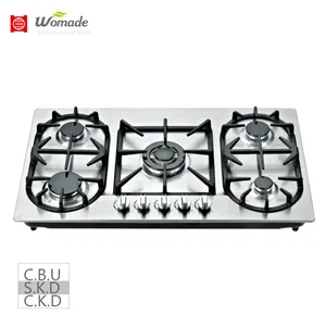 high quality hob 5 burners gas build in hob fast delivery cooketops special shape cooker good looking hob with FFD