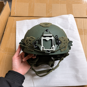 Casco Táctico ABS UHMWPE, Protección para la Cabeza, Color Verde Oliva, Casco de Seguridad con Correa Acolchada para Actividades al Aire Libre - Product Image 5
