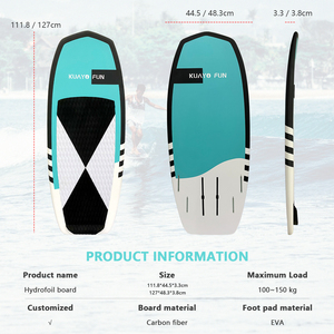 Tabla de Surf de Fibra de Carbono JFS FB02, Color Verde, Hydrofoil Wingfoil, con Capacidad de Carga de 150 kg, para Principiantes en Deportes Acuáticos y Surf - Product Image 2