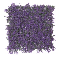 Murs de plantes artificielles de mariage, tapis d'herbe en matière plastique avec type de fleur pour les décorations de mariage