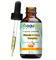 Compléments alimentaires de marque privée complexes de vitamine B gouttes liquides Complexe de vitamine B liquide