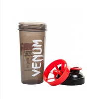 Bouteilles de shaker de protéines en plastique personnalisées avec logo imprimé en gros, 20 oz, 24 oz, 500 ml, 700 ml, sans BPA, avec boule de mélange