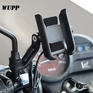 Metal Motorbike Phone Support Motorcycle Cell Phone Holder With Usb Charger
