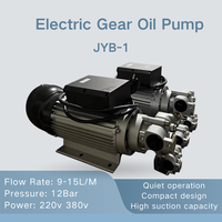 Pompa Oli Gear Elektrik JYB-1 220V 380V 9-15L/M 12Bar Unit Transfer Oli Pelumas Aluminium untuk Pelumasan Industri