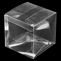 Boîtes en acétate personnalisées, 2 pouces, taille 2x2, 4x4, 8x8, 12x12, 13x13, 14x14 cm, variété de boîtes en plastique transparent pour emballages de bonbons, boîte cadeau de mariage