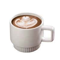 Mug à café en céramique moderne blanc de 12 oz, fabriqué en Chine, en gros, pas cher, personnalisé