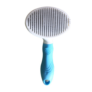 <b>Pet</b> Detangling Comb Self Cleaning Plastic 51x51x73 For Cat Fur Care - Product Image 4
