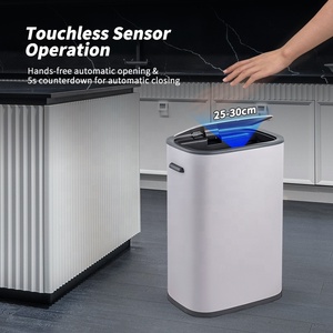 13 gallon 50L tự động Thùng rác bin thép không gỉ cảm ứng thông minh Thùng rác có thể để sử dụng nhà - Product Image 3