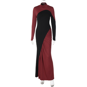 Nouvelles Tendances 2026 – Robe Formelle <span class=keywords><strong>Femme</strong></span> Sans Manches à Col Montant en Tissu Uni, Spandex et Dentelle, Taille Haute, Moulante et Écologique - Product Image 4